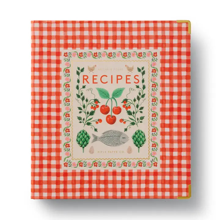 Rifle Paper Co. Recipe Binder Cherry Farm