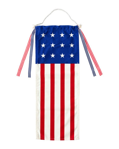American Flag Canvas Hanging Banner