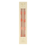 Pink Flower Taper Candle