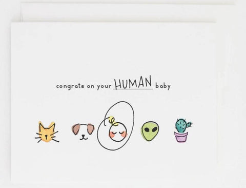 Human Baby Greeting Card