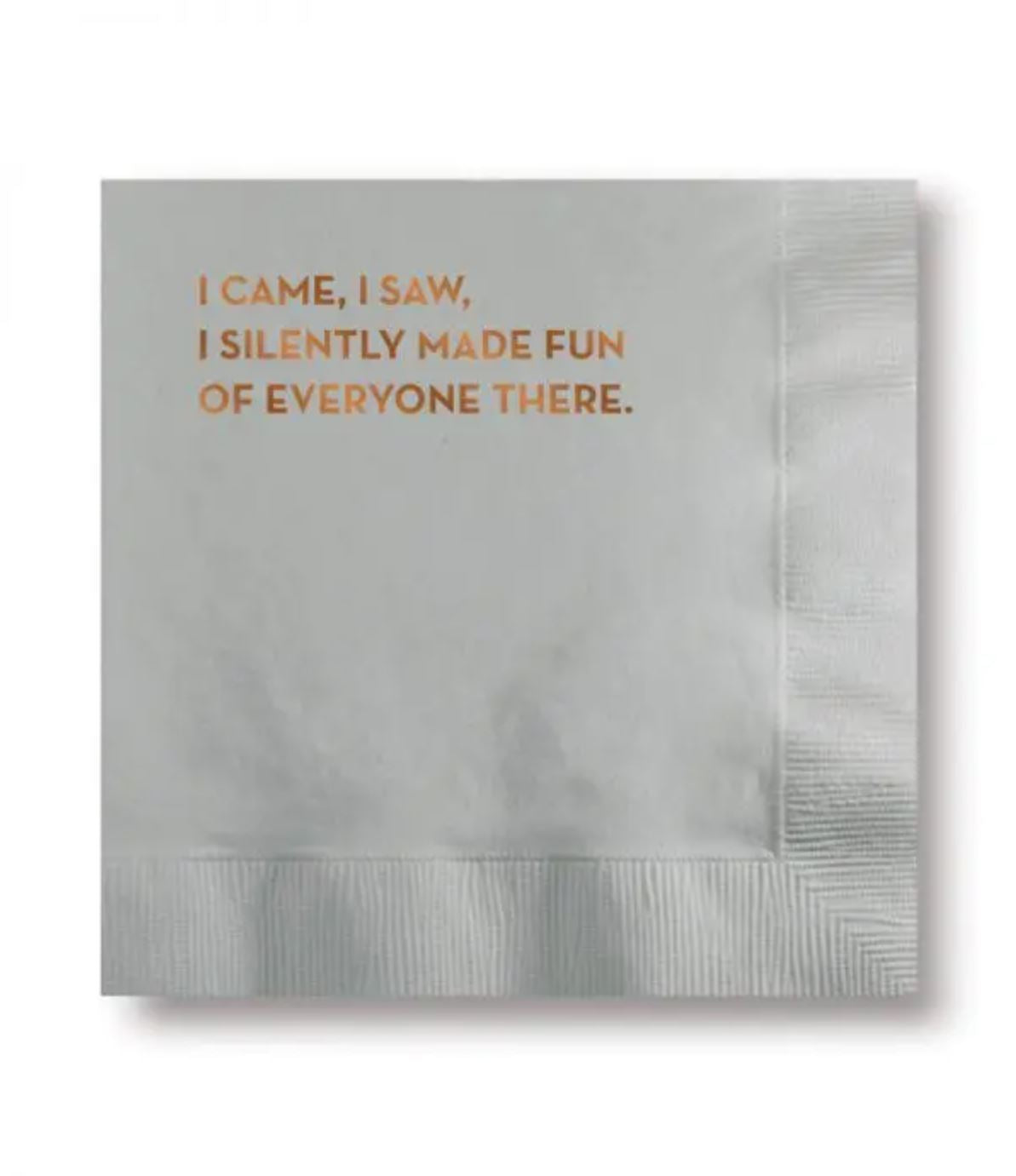 I Came, I Saw Napkins