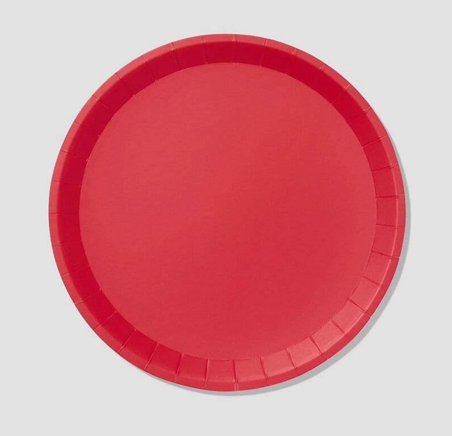 Red Large Paper Party Plate