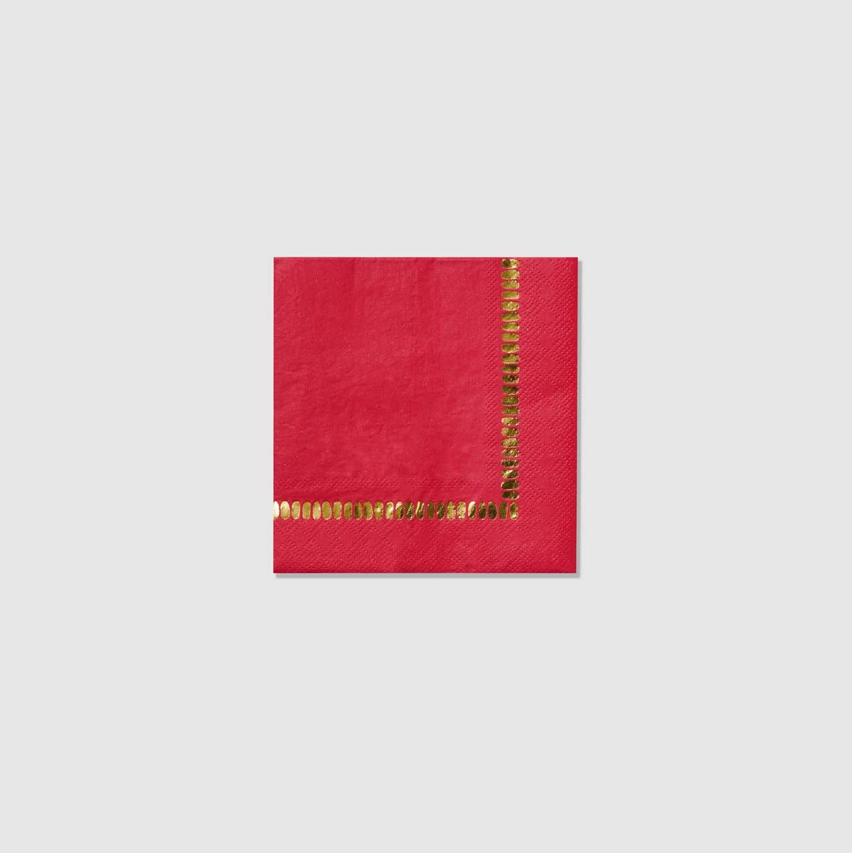 Dark Red Brushstroke Napkins