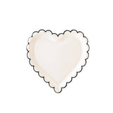 Scalloped Heart Paper Plate