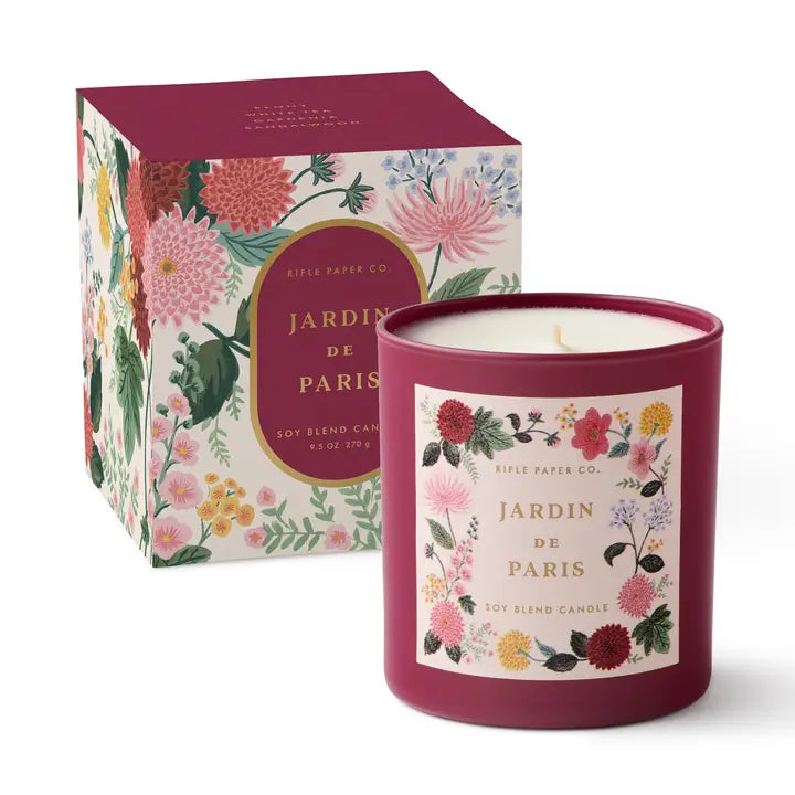 Jardin de Paris Glass Candle