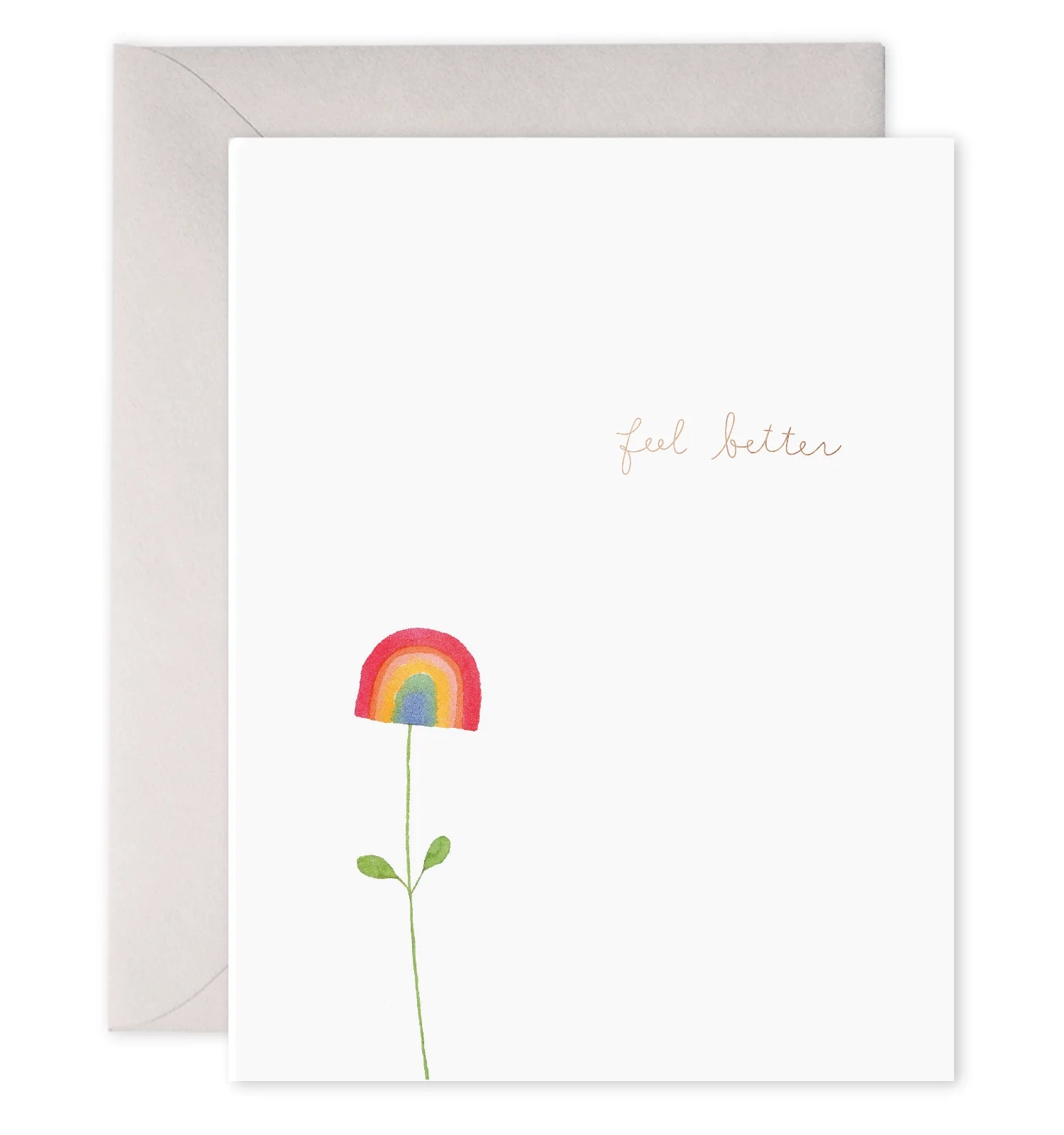 Rainbow Flower Greeting Card