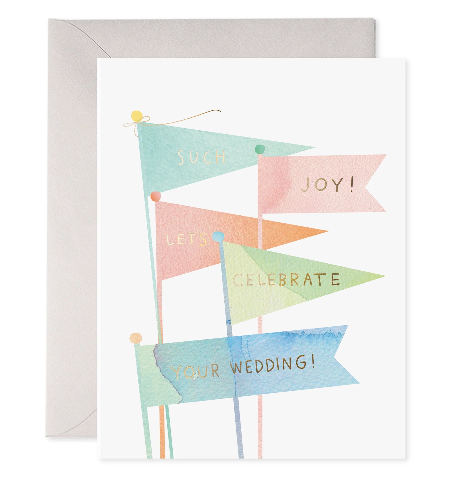 Wedding Flags Greeting Card