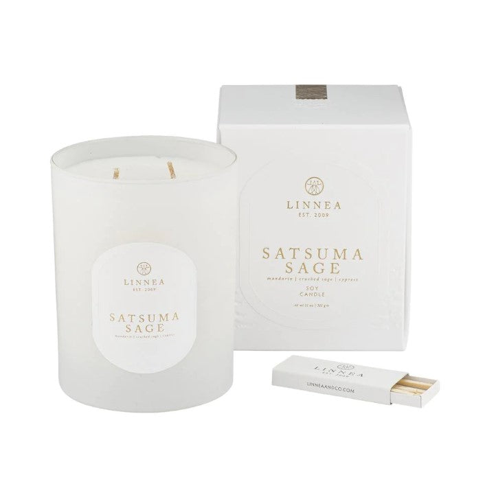 Satsuma Sage 2-wick Candle