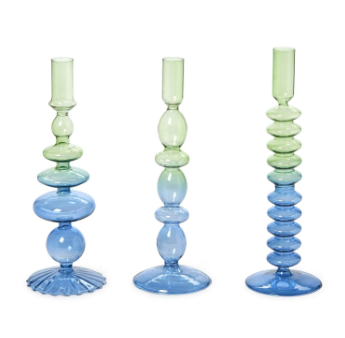 Glass Taper Candleholder Sets