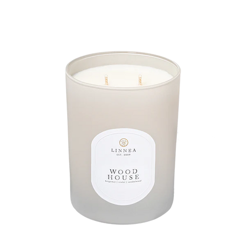 Wood House 2-wick Candle