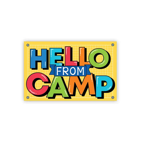 Yellow News From Camp Postcard