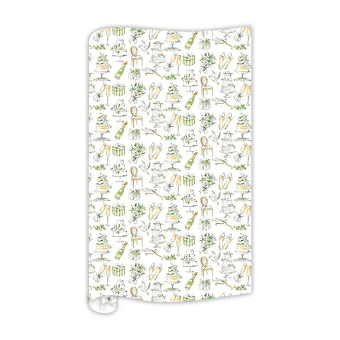 Bridal Icons Wrapping Paper