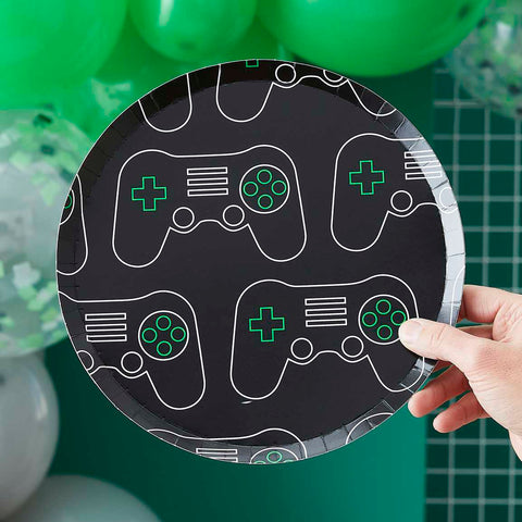 Video Game Controller Paper Plates