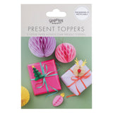 Tissue Paper Honeycomb Christmas Present Toppers