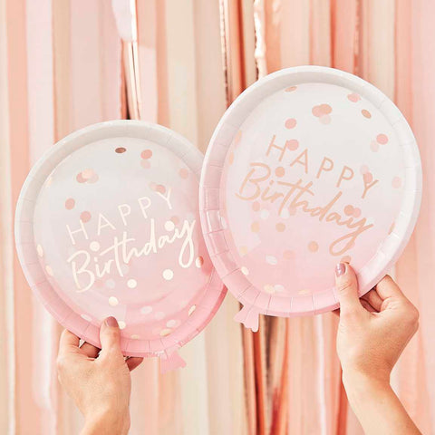 Balloon Shaped Party Paper Plates