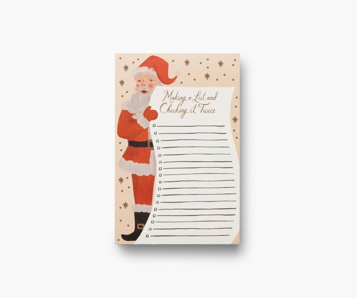 Santa's List Lined Notepad