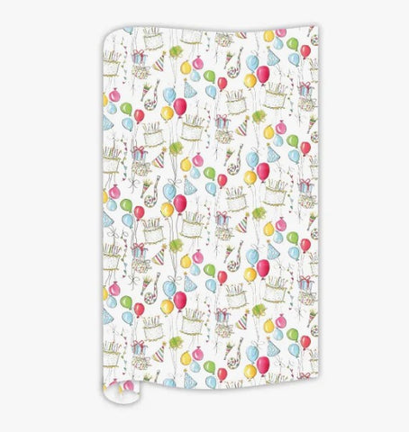 Party Hats and Balloons Gift Wrap