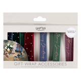 Gift Tags and Velvet Ribbon Christmas Gift Wrap Set