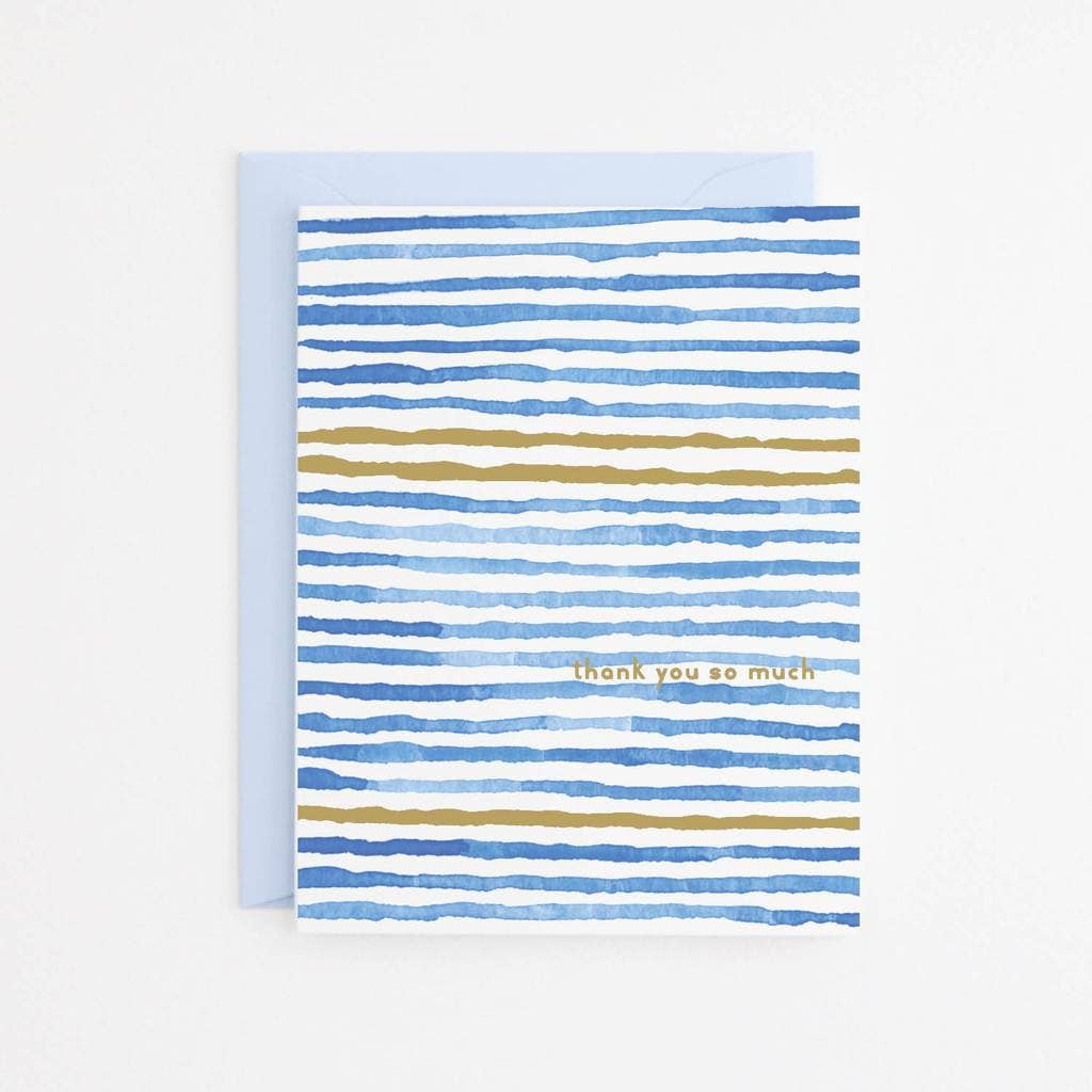 Blue Waves Thank You Card