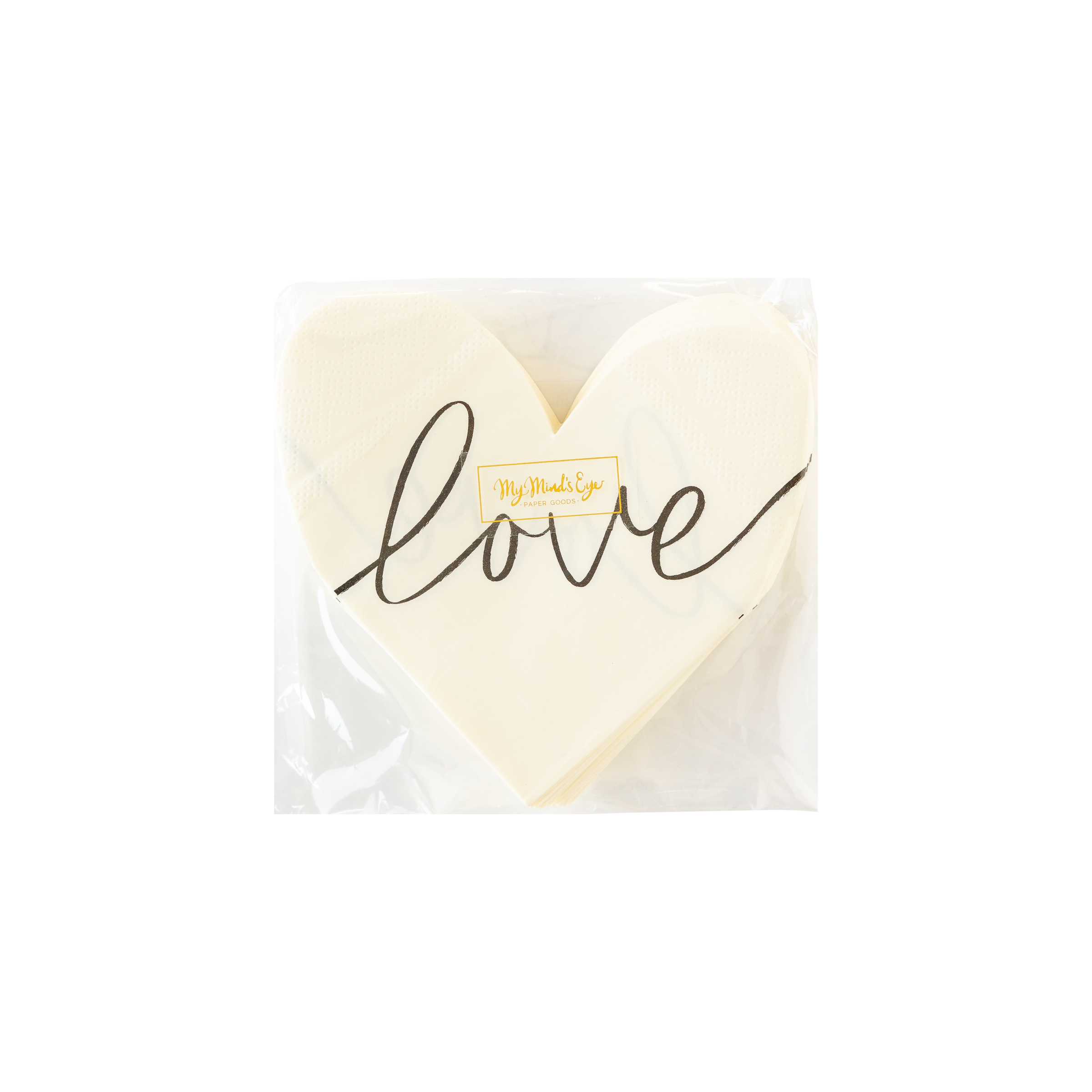 Love Heart Shaped Paper Napkin