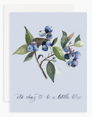 A Little Blue Greeting Card