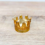 Crown Glass Votive - Silver and Gold