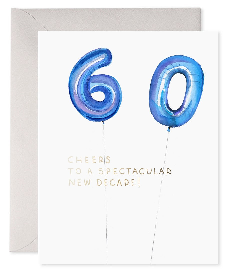 "60" Greeting Card