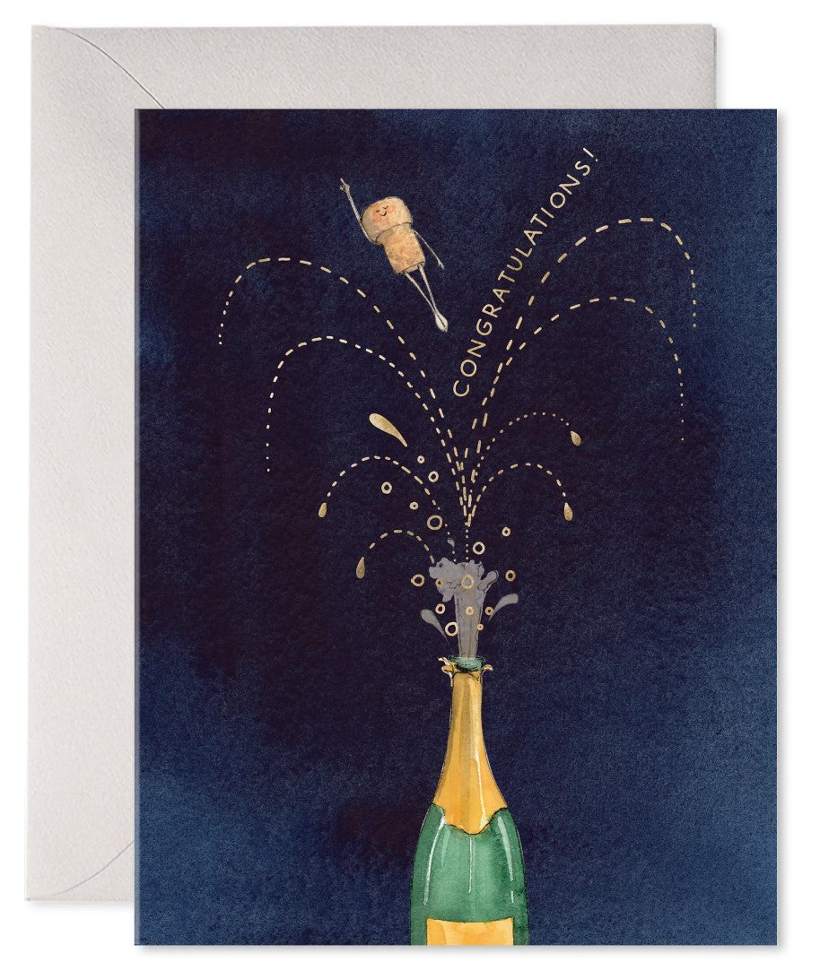 "Flying Cork" Greeting Card