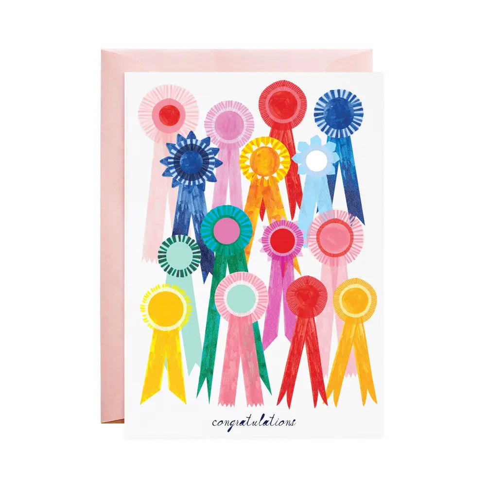 First Place Ribbon "Congratulations" Greeting Card