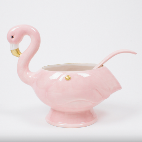 Flamingo Punch Bowl & Ladle Set