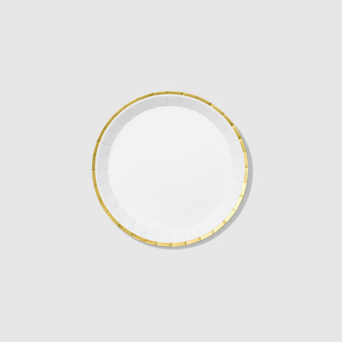 White and Gold Small Party Plate