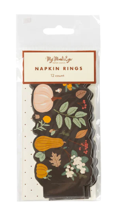 Harvest Moody Fall Paper Napkin Rings