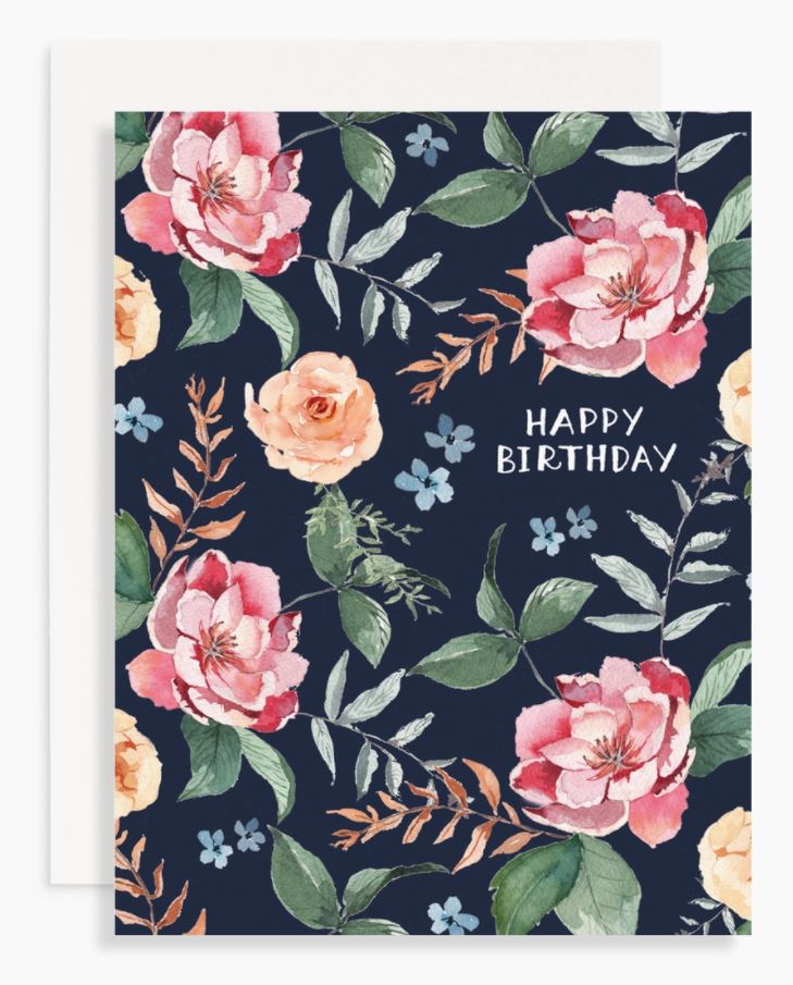 HBD Flowers Greeting Card