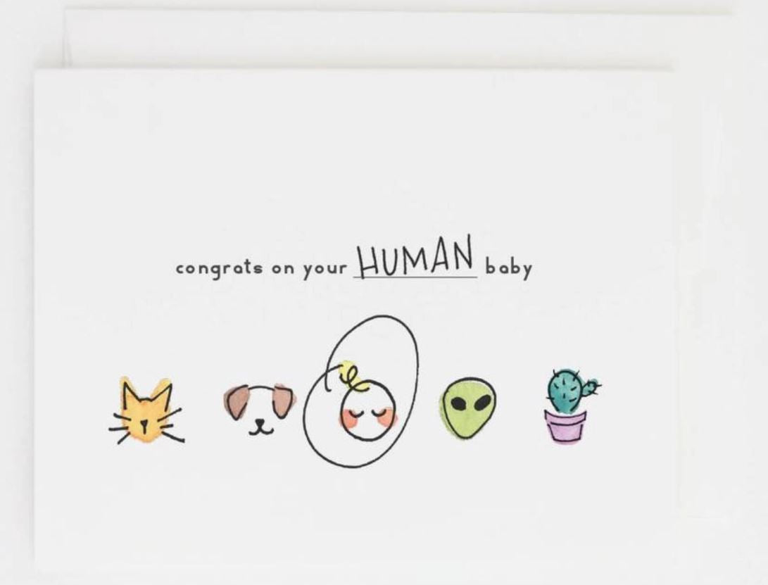 Human Baby Greeting Card