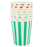 Mixed Stripe Cups