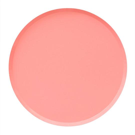 Neon Coral Plate