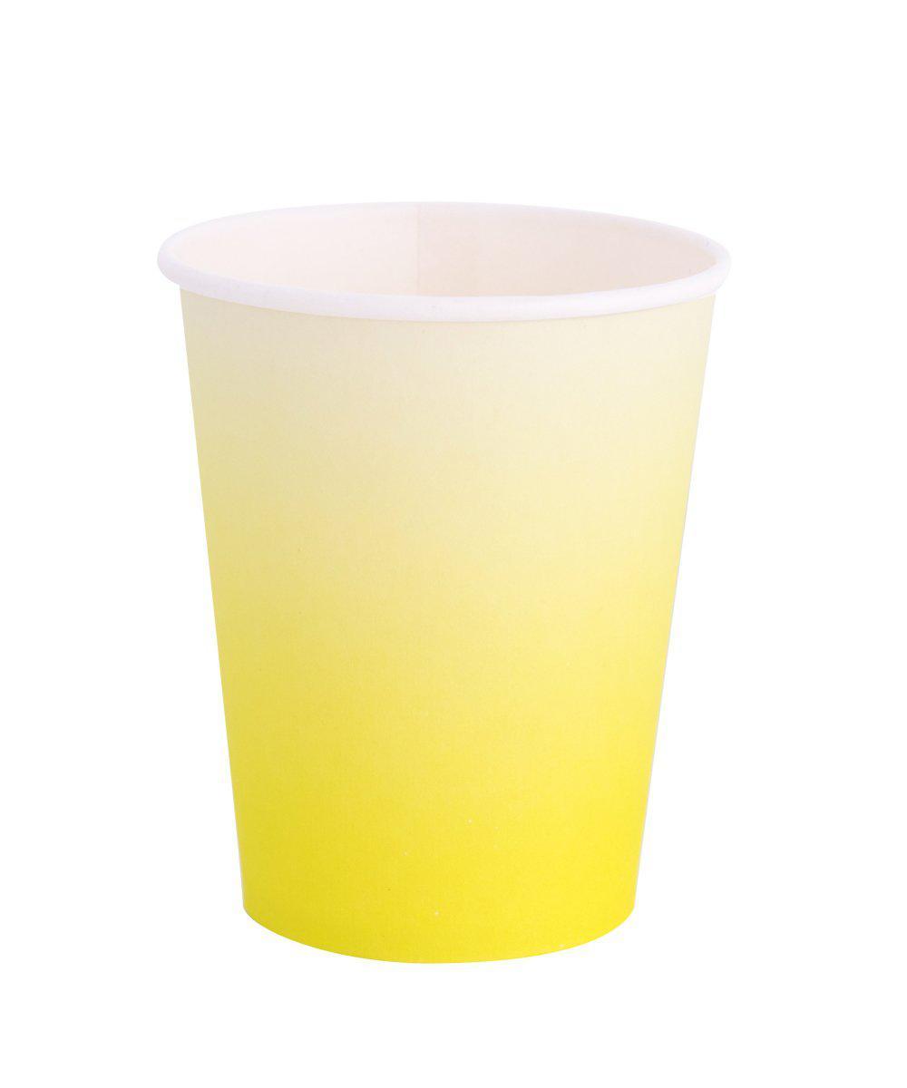Yellow Ombre Cups