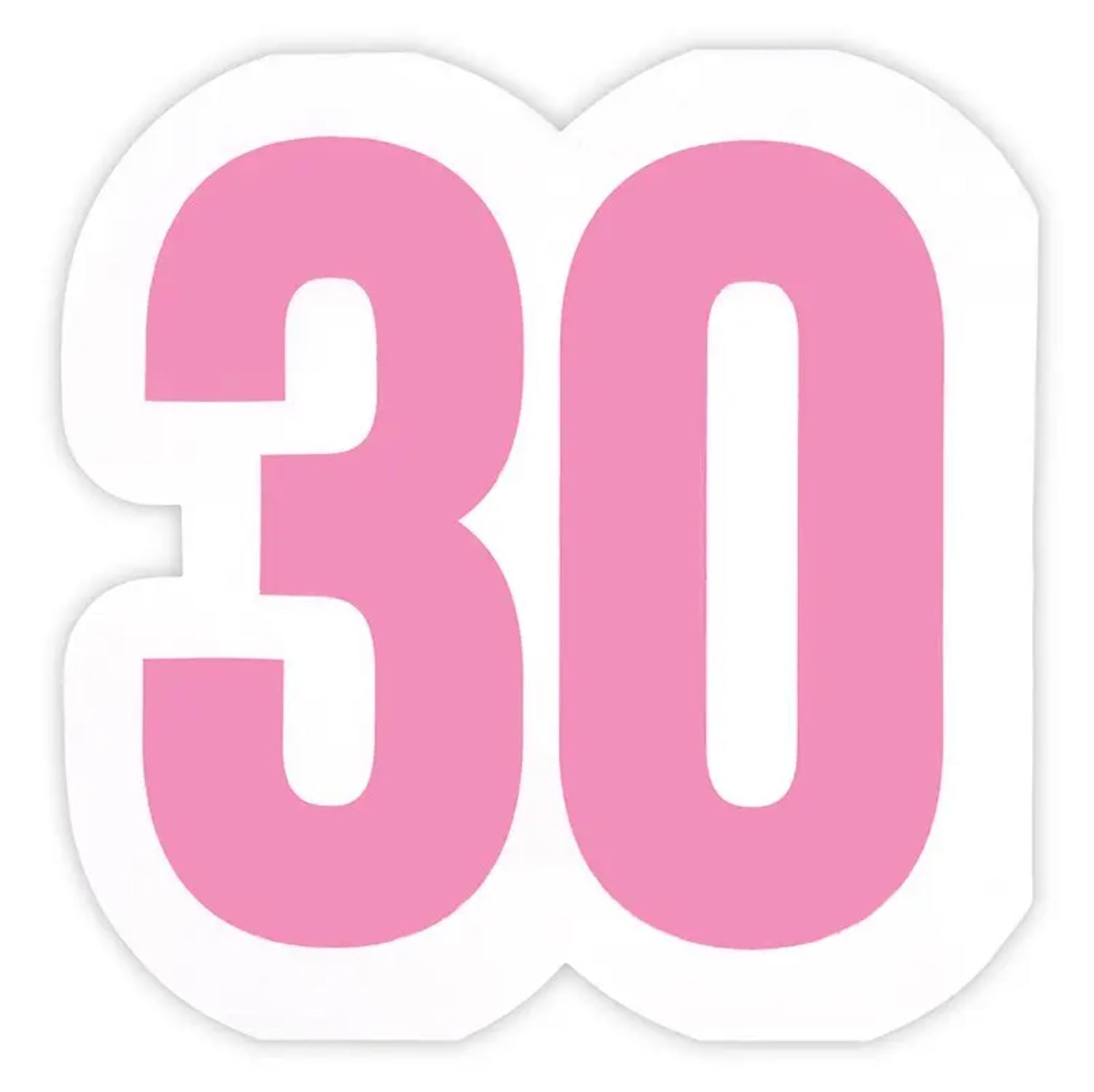 Pink '30' Napkin