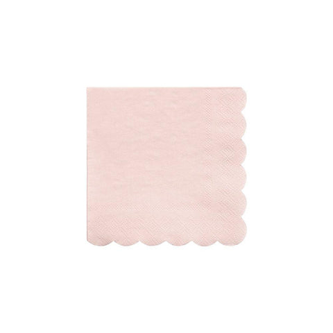 Pink Scalloped Small Napkins