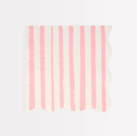 Pink Stripe Large Napkins