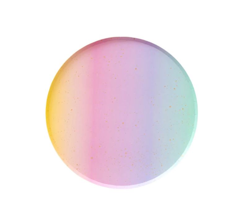 Rainbow Ombre Small Plate
