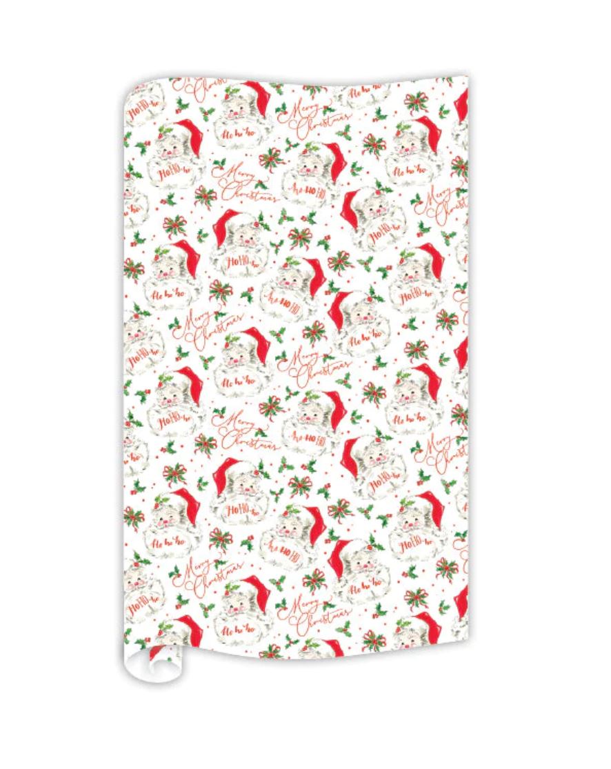 Red Santa Pattern Wrapping Paper