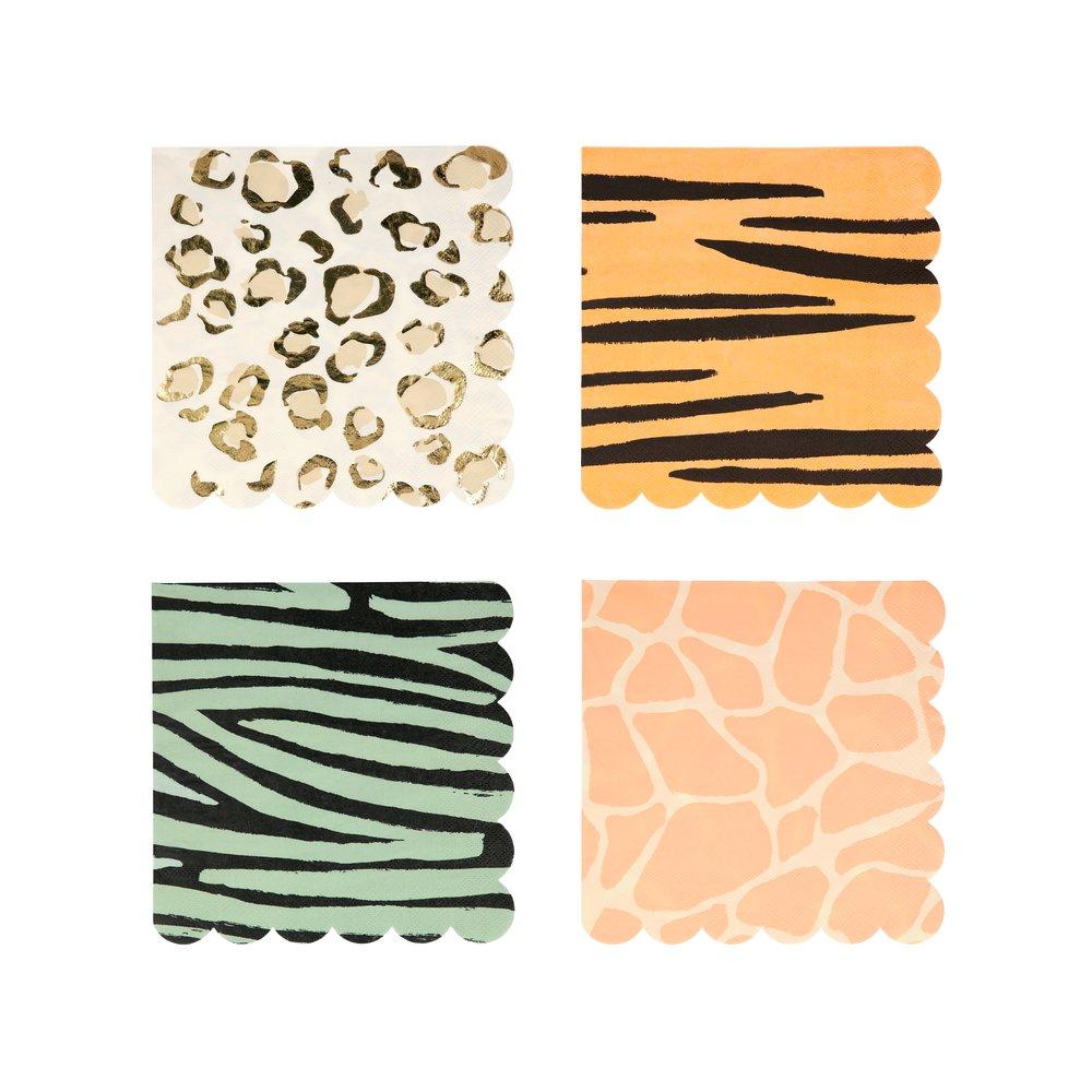 Safari Animal Print Large Napkin