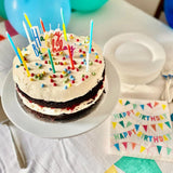 Rainbow Happy Birthday Candle Cake Topper