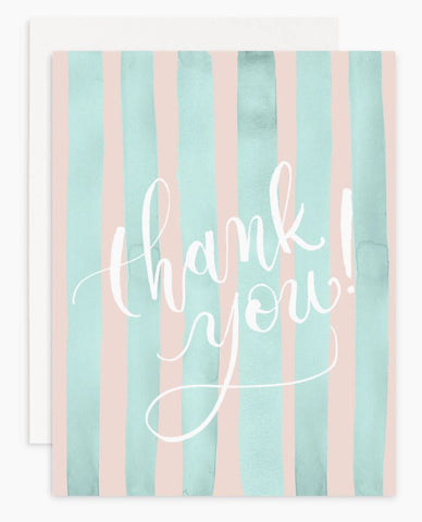 Thank You Stripes Greeting Card