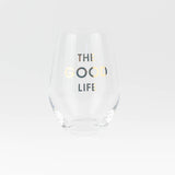 'The Good Life' Gold Foil Wine Glass