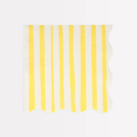 Yellow Stripe Large Napkins