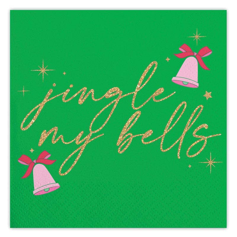 Beverage Napkins - Jingle Bells