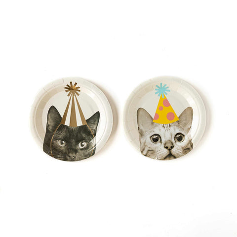Party Animals Cat Plates