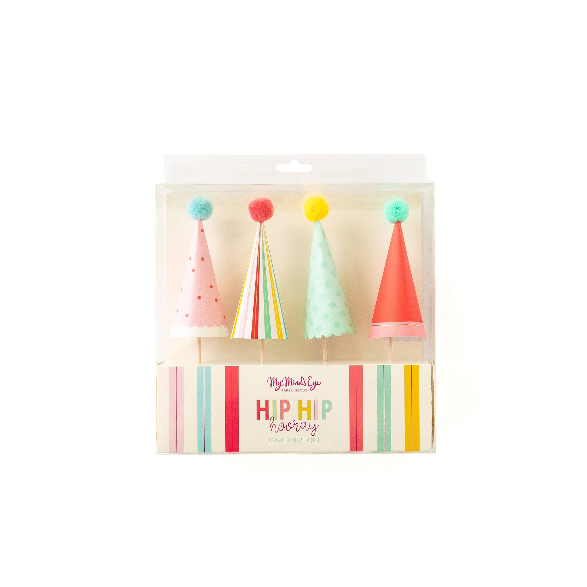 Hip Hip Hooray Cake Toppers